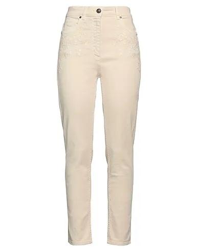 Beige Denim Denim pants