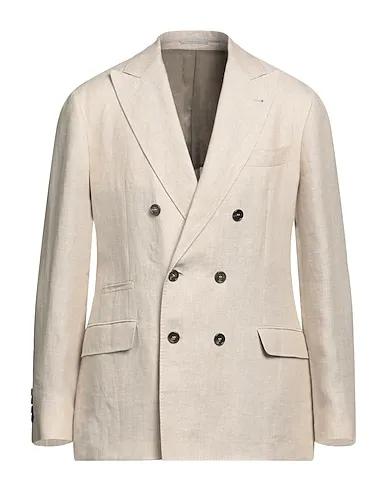 Beige Flannel Blazer