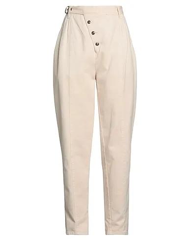 Beige Gabardine Casual pants