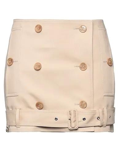Beige Gabardine Mini skirt