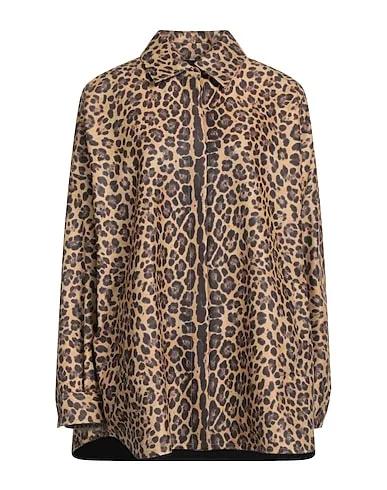 Beige Grosgrain Full-length jacket