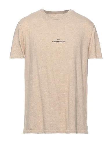 Beige Jersey Basic T-shirt