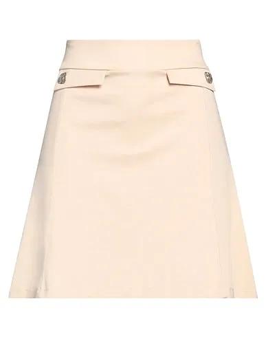 Beige Jersey Mini skirt