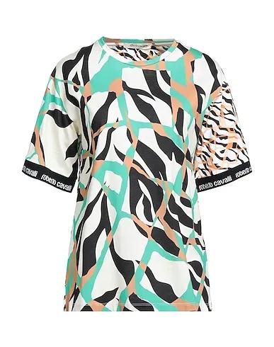 Beige Jersey Oversize-T-Shirt