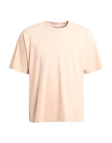 Beige Jersey T-shirt OVERSIZED ORGANIC T-SHIRT

