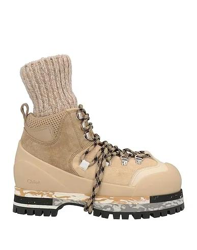 Beige Knitted Ankle boot