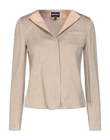 Beige Knitted Blazer
