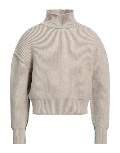 Beige Knitted Cashmere blend