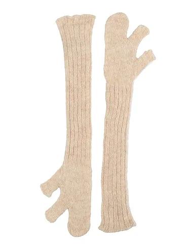 Beige Knitted Gloves