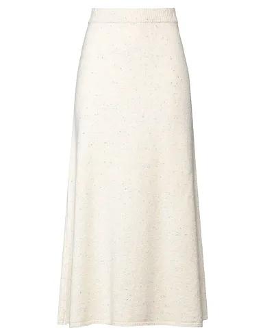 Beige Knitted Maxi Skirts