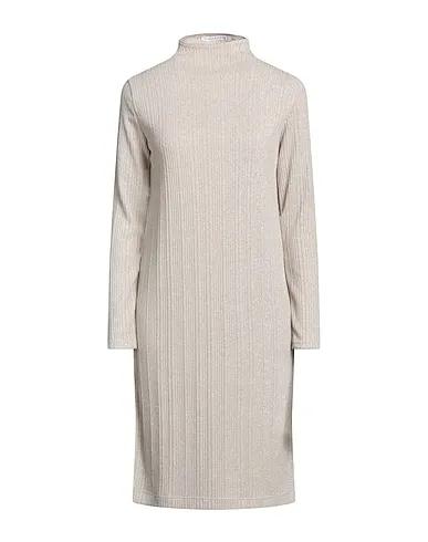 Beige Knitted Midi dress