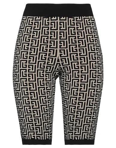 Beige Knitted Shorts & Bermuda