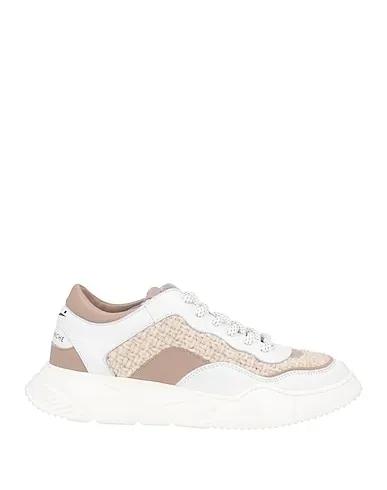 Beige Knitted Sneakers