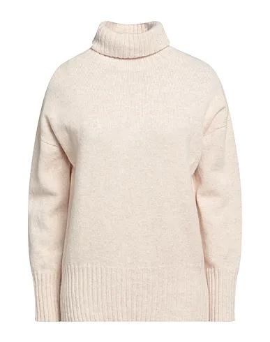 Beige Knitted Turtleneck