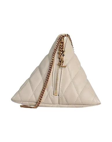 Beige Leather Cross-body bags