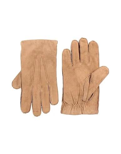 Beige Leather Gloves