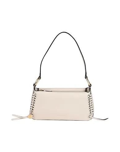 Beige Leather Handbag