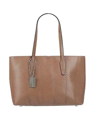 Beige Leather Handbag