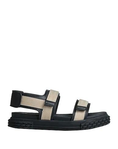 Beige Leather Sandals