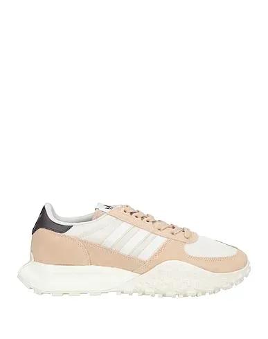 Beige Leather Sneakers