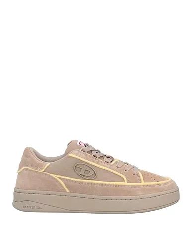 Beige Leather Sneakers