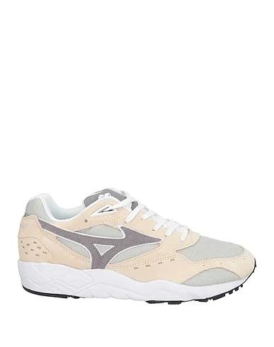 Beige Leather Sneakers