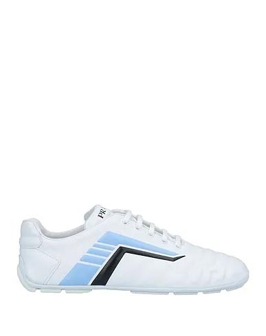 Beige Leather Sneakers