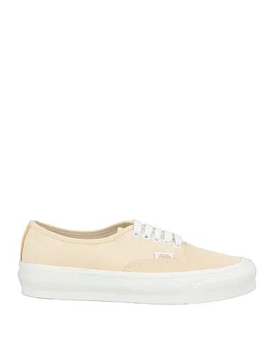 Beige Leather Sneakers