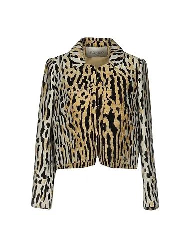 Beige Plain weave Blazer