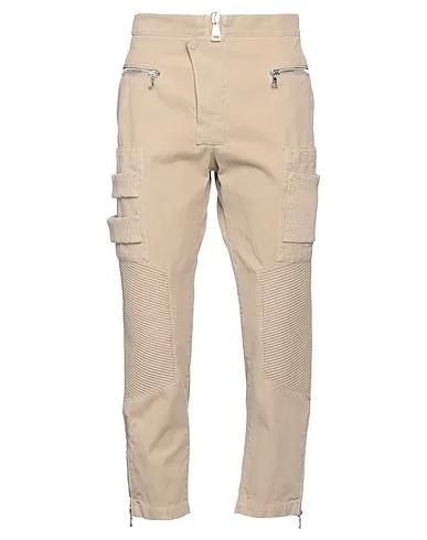 Beige Plain weave Cargo