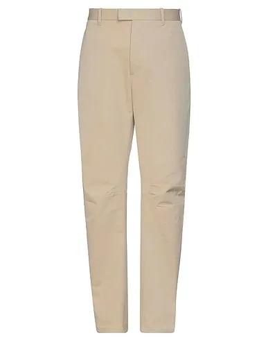 Beige Plain weave Casual pants