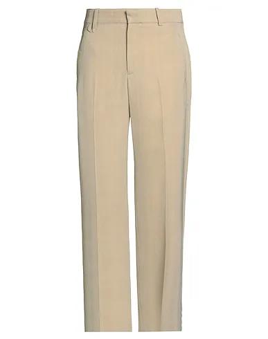 Beige Plain weave Casual pants