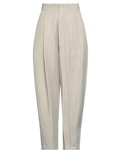 Beige Plain weave Casual pants