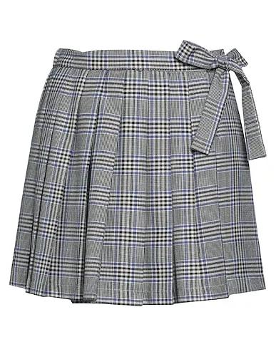 Beige Plain weave Mini skirt