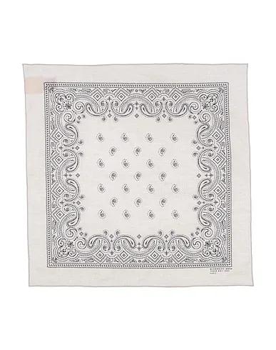 Beige Plain weave Scarves and foulards