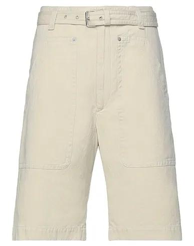 Beige Plain weave Shorts & Bermuda