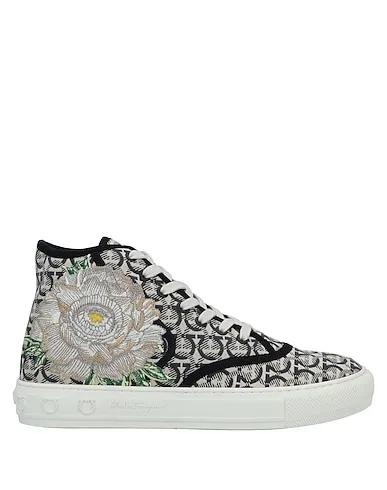 Beige Plain weave Sneakers