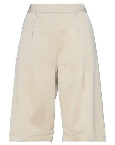Beige Silk shantung Shorts & Bermuda