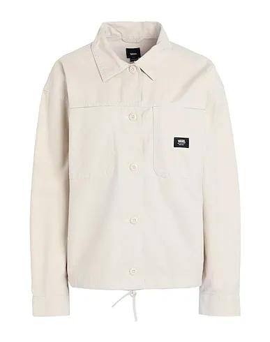 Beige Solid color shirts & blouses GROUND WORK SHACKET
