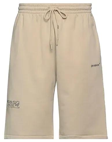 Beige Sweatshirt Shorts & Bermuda