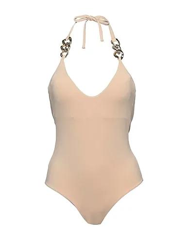 Beige Synthetic fabric One-piece swimsuits
