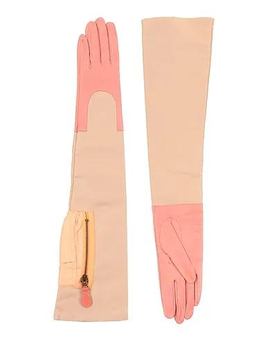Beige Techno fabric Gloves