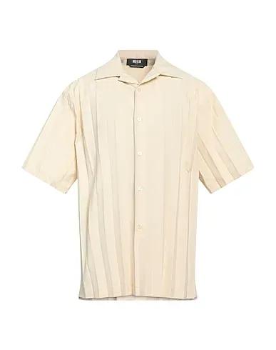Beige Techno fabric Solid color shirt