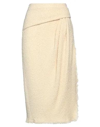 Beige Tweed Midi skirt