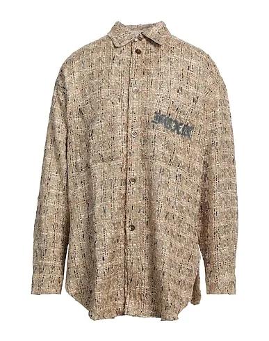 Beige Tweed Patterned shirt