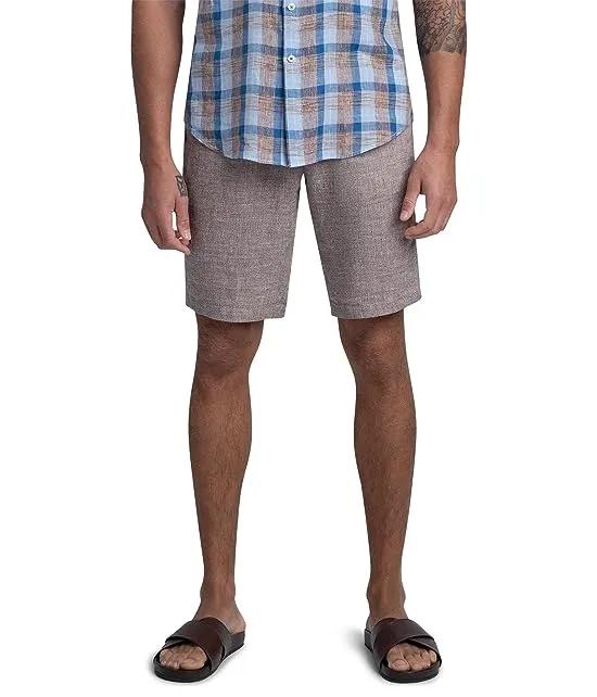 Bermuda Drawstring Linen Shorts