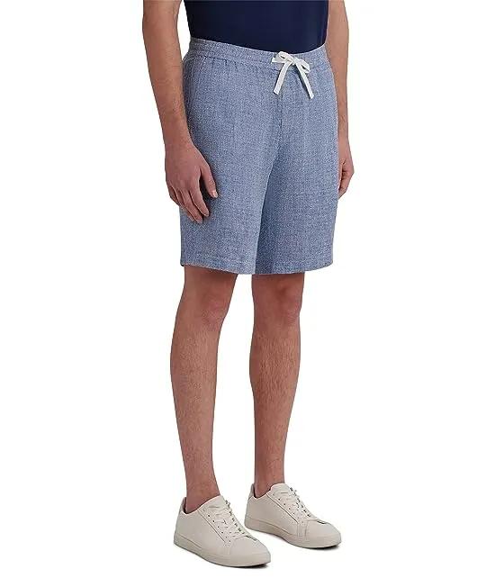 Bermuda Drawstring Linen Shorts
