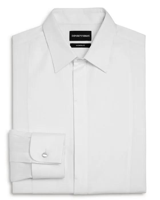 Bib-Front Slim Fit Tuxedo Shirt