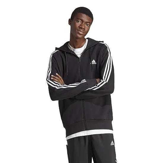 Big & Tall Essentials French Terry 3-Stripes Full Zip Hoodie
