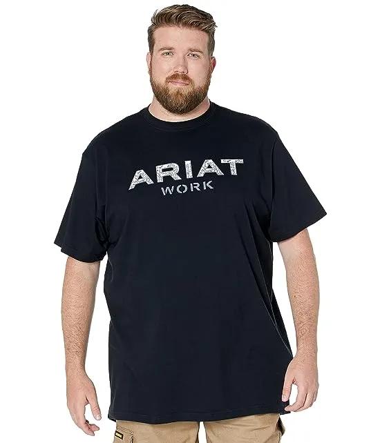 Big & Tall Rebar Cotton Strong Reinforced Short Sleeve T-Shirt